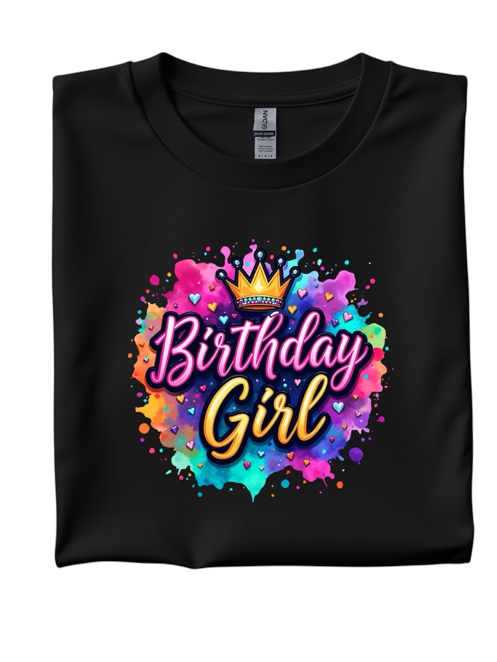 Birthday girl t-shirt new made to order S M L XL a splash of color to celebrate